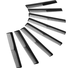 Carica l'immagine nel visualizzatore di Gallery, 12 Pezzi Pettine per Capelli Nero Pettini da Parrucchiere in Plastica,... - Ilgrandebazar