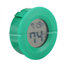 Carica l'immagine nel visualizzatore di Gallery, Mini termometro Forma Rotonda di Temperatura LCD Digitale Monitor Green - Ilgrandebazar