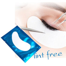 Carica l'immagine nel visualizzatore di Gallery, 50 Paio Cerotti Gel per Estensioni Ciglia Eye Pads Occhio Patch Blu