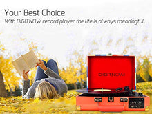 Carica l'immagine nel visualizzatore di Gallery, DIGITNOW! Giradischi Bluetooth a 3 Velocità, Convertitore Portatile M46-Color