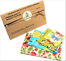 Carica l'immagine nel visualizzatore di Gallery, Involucri di cera d'api, set 4, Colori casuali, BEE Zero Waste,beeswax... - Ilgrandebazar