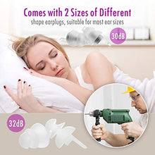 Carica l'immagine nel visualizzatore di Gallery, 【2019 Nuovo design】Tappi orecchie per dormire,Hearprotek 2 coppie Bianco