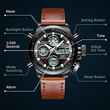 Carica l'immagine nel visualizzatore di Gallery, Orologio Uomo Orologi Militari Sport Impermeabile Cronografo LED Model 1 - Ilgrandebazar