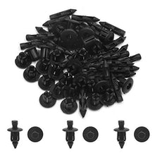 Carica l'immagine nel visualizzatore di Gallery, sourcingmap 30Pcs Nero 6 mm Diametro Foro paraurti Auto parafango Rivetti in...