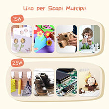 Carica l'immagine nel visualizzatore di Gallery, TOPELEK Pistola per Colla a Caldo, 15W/25W Dual Power Mini ad...