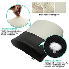 Carica l'immagine nel visualizzatore di Gallery, Valuetom Cuscino Lombare Memory Foam Sostegno Cuscini, Romantic-black - Ilgrandebazar