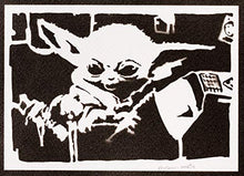 Carica l'immagine nel visualizzatore di Gallery, Poster Baby Yoda The Child Mandalorian STAR WARS Handmade Graffiti Street...
