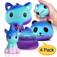 Carica l'immagine nel visualizzatore di Gallery, Amteker 4 Pezzi Galaxy Kawaii Giganti Squishies Lento Aumento Profumata... - Ilgrandebazar