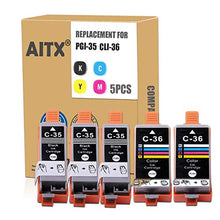 Carica l'immagine nel visualizzatore di Gallery, AITX Compatibile Canon PGI35 CLI36 PGI35BK CLI36C PGI 35 CLI 36 PGI-35...