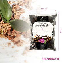 Carica l'immagine nel visualizzatore di Gallery, GebEarth - Terriccio per Orchidee, Substrato per Orchidee da 1 Litro【 Terriccio Professionale per tutte le Orchidee 】