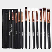 Carica l'immagine nel visualizzatore di Gallery, Pennelli Trucco Occhi Sopracciglia Professionale, Wolady 12pcs