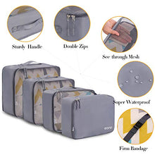 Carica l'immagine nel visualizzatore di Gallery, Eono by Amazon - Organizer Valigia Set di 8, cubi da viaggio, Grigio
