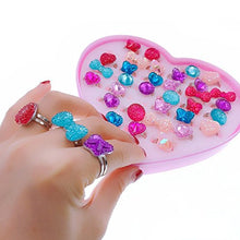 Carica l'immagine nel visualizzatore di Gallery, JZK 36 Regolabili Gemstone Cristallo Anelli Gioco per Bambina - Ilgrandebazar