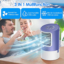 Carica l'immagine nel visualizzatore di Gallery, Nobebird Condizionatore Portatile Mini Raffreddatore D'aria, 3 in 1 Aria...
