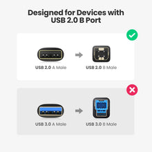 Carica l'immagine nel visualizzatore di Gallery, UGREEN Cavo Stampante USB 2.0, Maschio A B Placcato in 1.5M - Ilgrandebazar