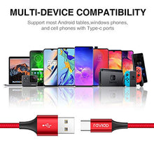 Carica l'immagine nel visualizzatore di Gallery, RAVIAD Cavo USB [3Pezzi, 1m 2m 3m] Nylon Type C di Ricarica 3Pezzi - Ilgrandebazar