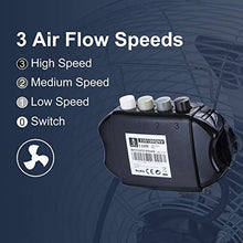 Carica l'immagine nel visualizzatore di Gallery, Aigostar Clover 33QNV - Ventilatore da Pavimento 110 W，Cromato. Testa 45cm