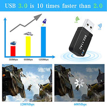 Carica l'immagine nel visualizzatore di Gallery, sumgott Adattatore Antenna WiFi USB, Dual Band Chiavetta 1200Mbps...