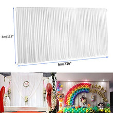 Carica l'immagine nel visualizzatore di Gallery, Maestro sfondo di nozze seta decorazione bianca 20ft*10ft