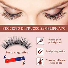 Carica l'immagine nel visualizzatore di Gallery, Ciglia Magnetiche, 2020 Escalation Finte Magnetiche e Set Di Eyeliner...
