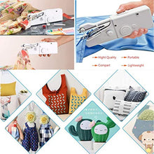 Carica l'immagine nel visualizzatore di Gallery, DUTISON Mini Macchina da Cucire Portatile Handheld Cordless Strumento di... - Ilgrandebazar