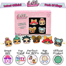 Carica l'immagine nel visualizzatore di Gallery, L.O.L. Surprise ! Anello da Bambina, Confezione 6 Anelli per Ragazze con... - Ilgrandebazar
