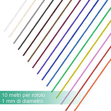 Carica l'immagine nel visualizzatore di Gallery, Faburo 15PZ Rotoli di Filo Cotone Cerato, 10 m, Ø 1 mm, per la creazione...