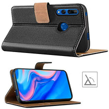Carica l'immagine nel visualizzatore di Gallery, HOOMIL Cover per Huawei P Smart Z, Flip Case in Pelle PU Premium Nero - Ilgrandebazar