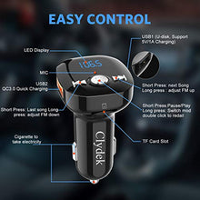 Carica l'immagine nel visualizzatore di Gallery, Trasmettitore FM Bluetooth, Clydek V5.0 Bluetooth Adattatore per Autoradio...