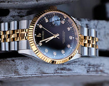 Carica l'immagine nel visualizzatore di Gallery, BUREI Orologio automatico da uomo meccanico Oro Nero - Ilgrandebazar