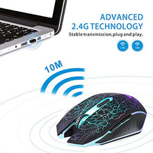 Carica l'immagine nel visualizzatore di Gallery, M2 Mouse Ricaricabile Wireless ,Ottico USB Gaming Silenzioso senza nero
