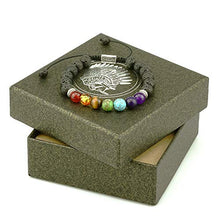 Carica l'immagine nel visualizzatore di Gallery, 7 Cristalli Chakra Pietre Bracciale Uomo e Donna, Tibetano, Braccialetti Ckl1 - Ilgrandebazar