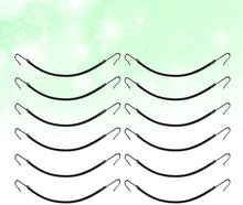 Carica l'immagine nel visualizzatore di Gallery, SOLUSTRE 12 elastici per capelli per coda di cavallo (nero) 12St Nero
