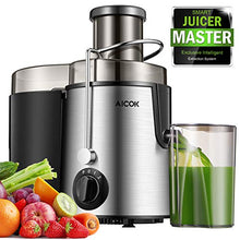 Carica l'immagine nel visualizzatore di Gallery, Aicok Centrifuga, Estrattore di Succo a Freddo, Frutta e Argento - Ilgrandebazar