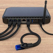 Carica l'immagine nel visualizzatore di Gallery, KabelDirekt - 15m - Cavo di rete, Ethernet e cavo Lan - 15 m, Nero - Blu
