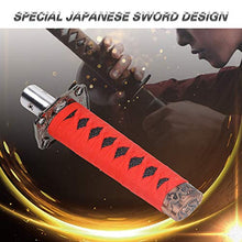 Carica l'immagine nel visualizzatore di Gallery, 4HOMART - Pomello del cambio con spada Samurai Rosso-nero