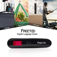 Carica l'immagine nel visualizzatore di Gallery, FREETOO Bilancia Digitale pesa Bagagli Valigie con Nero Versione Migliorata
