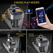 Carica l'immagine nel visualizzatore di Gallery, Trasmettitore Bluetooth per Auto, HOLALEI FM Transmitter Bassi...