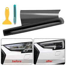 Carica l'immagine nel visualizzatore di Gallery, Wilktop Pellicola per Fari Auto, PVC Adesivo Faro Auto Luce Nera - Ilgrandebazar