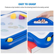 Carica l'immagine nel visualizzatore di Gallery, SGILE Grande Lavagna Magnetica per Bambini, Lavagnetta Magica Portatile Blu - Ilgrandebazar