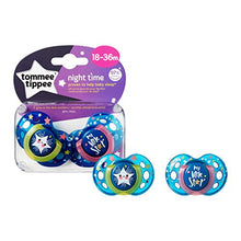 Carica l'immagine nel visualizzatore di Gallery, Tommee Tippee Succhietti Night Time, 18-36 Mesi, Modelli assortiti, 2 Pezzi - Ilgrandebazar