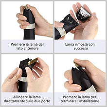 Carica l'immagine nel visualizzatore di Gallery, Tagliacapelli Elettrico Professionale Lama in Ceramica e Titanio 5 Misure... - Ilgrandebazar