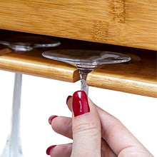 Carica l'immagine nel visualizzatore di Gallery, Relaxdays Scaffale Portabottiglie Vino con Porta Bicchieri Integrato per 4...