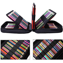 Carica l'immagine nel visualizzatore di Gallery, JAKAGO - Astuccio per 220 matite colorate, grande capacità, Nero