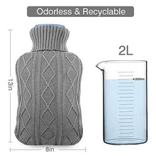 Carica l'immagine nel visualizzatore di Gallery, Borsa dell'acqua calda, AODOOR per l'acqua calda con Giacca a Grigio - Ilgrandebazar