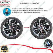 Carica l'immagine nel visualizzatore di Gallery, Set di 4 Tappi Coprimozzo compatibili BMW – Blu e Bianco, Classico, 68 mm... - Ilgrandebazar