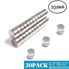 Carica l'immagine nel visualizzatore di Gallery, Magneti Piccoli,FEYG MiNi Neodimio 8X3mm In e Terre 30pc - Ilgrandebazar