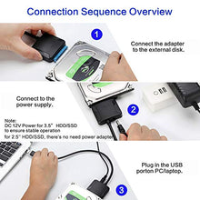 Carica l'immagine nel visualizzatore di Gallery, EasyULT Adattatore USB 3.0 a SATA, Convertitore a SATA Cavo Esterno...