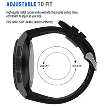 Carica l'immagine nel visualizzatore di Gallery, MroTech 22 mm Cinturino di Ricambio Silicone compatibile per Samsung Nero - Ilgrandebazar
