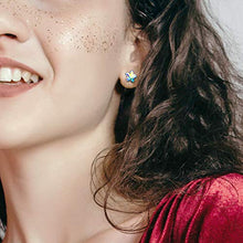 Carica l'immagine nel visualizzatore di Gallery, DISSONA Orecchini da Donna, Danza Floreale, Donna-aurore Boreale - Ilgrandebazar